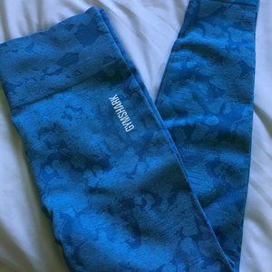 Gymshark Adapt Camo Seamless Leggings - Blue